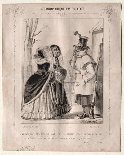 Les Français croqués par eux-mêmes: Vicomte, vous êtes bien laid comme ça!..., 1840 de Charles Vernier