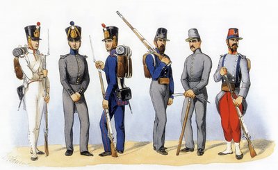 Uniformes del ejército francés: Compañías disciplinarias de Charles Vernier
