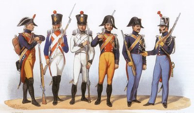 Uniformes del ejército francés: Gendarmería desmontada de Charles Vernier