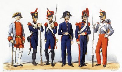 Uniformes del ejército francés: Artesanos militares de Charles Vernier