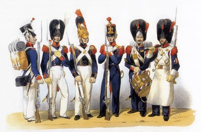 Uniformes del ejército francés: Guardia Nacional (Infantería) de Charles Vernier