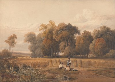 Cosecha - El descanso del mediodía de Charles Vincent Barber