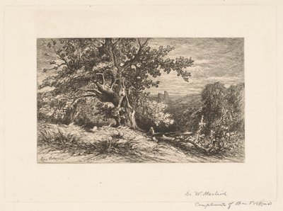 Paisaje con árbol caído de Charles Volkmar