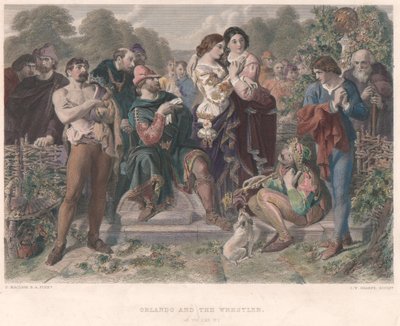 Orlando y el luchador - "Como gustéis" de Charles W. Sharpe