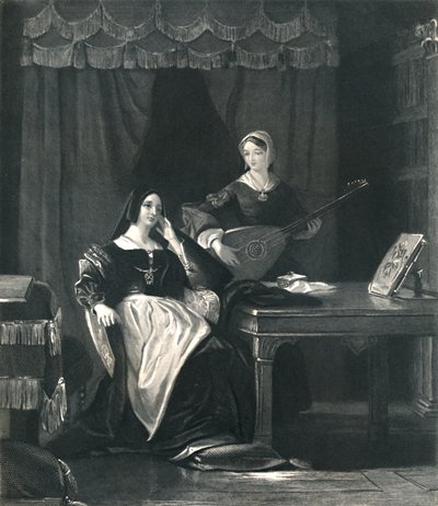 Reina Catalina Rey Enrique VIII, c. 1870 de Charles W. Sharpe