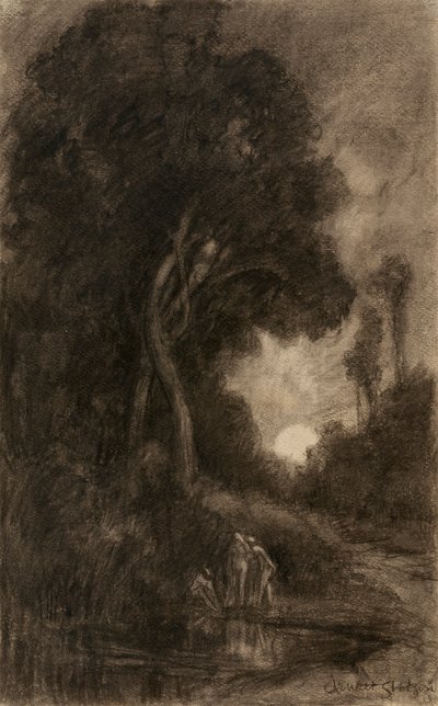 Bañistas a la luz de la luna de Charles Walter Stetson