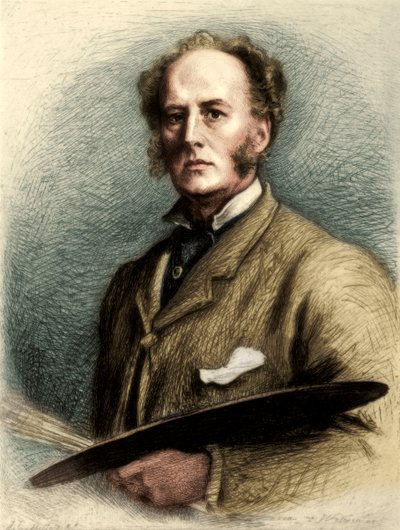 John Everett Millais, artista británico, c. 1880-1882 de Charles Waltner