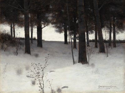 Bosques en invierno, 1886 de Charles Warren Eaton