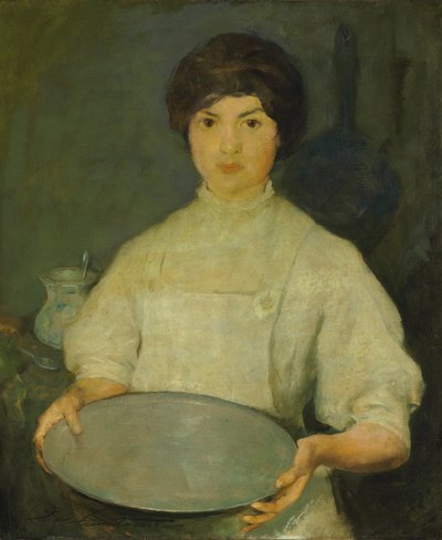 Niña con sartén de Charles Webster Hawthorne