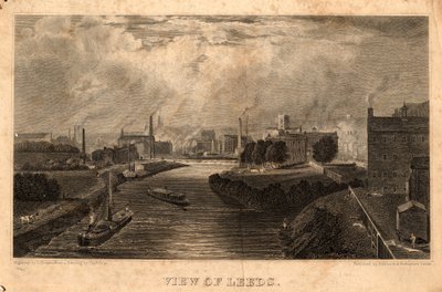 Vista de Leeds, grabado por J. Cousen, antes de 1827 de Charles West (after) Cope