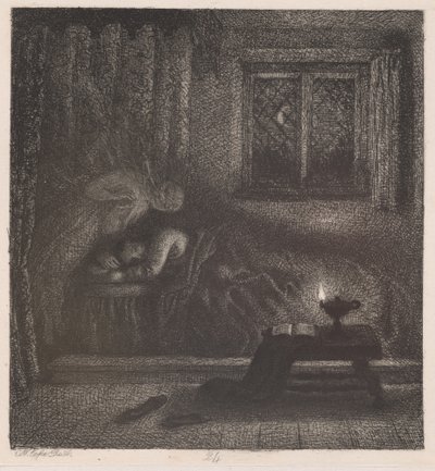 El Sueño de Milton con su Esposa Fallecida de Charles West Cope