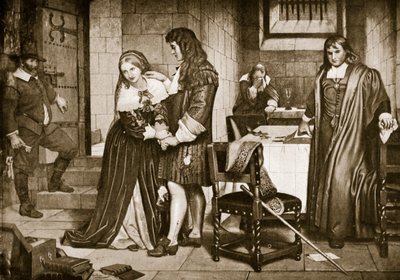 La despedida de Lord y Lady Russell, 1683 de Charles West Cope