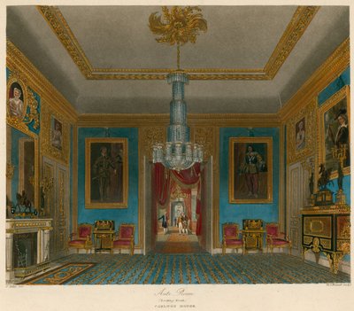 Sala de espera, Carlton House, Londres, mirando al norte de Charles Wild