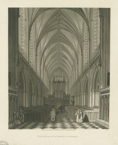 Interior de la Catedral de Lichfield - Coro de Charles Wild