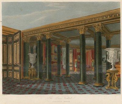 El vestíbulo inferior, Carlton House, Londres de Charles Wild