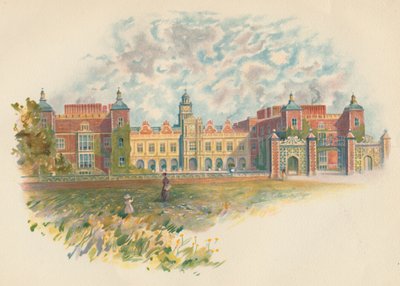 Hatfield House, Hertfordshire - Frente Sur, c1890 de Charles Wilkinson