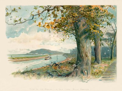 Vista en el canal del barco de Manchester - Monte Manisty de Charles Wilkinson