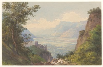 Vista del valle de Meran en el Tirol de Charles William Meredith van de Velde