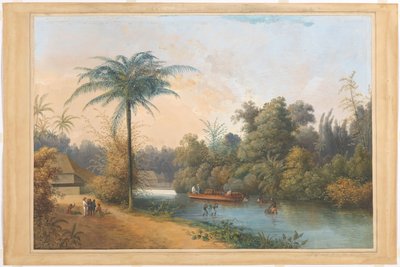 Cascada en Tjieroek Betong Java de Charles William Meredith van de Velde
