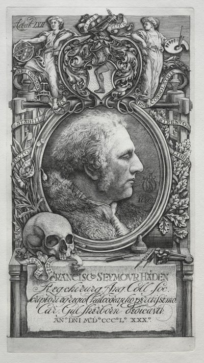 Hadeniana - Retrato de Sir Francis Seymour Haden, 1880 de Charles William Sherborn