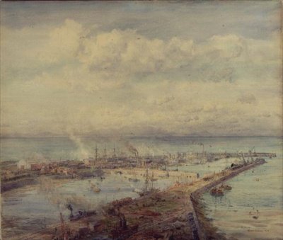 Puerto de Troon, Cornualles de Charles William Wyllie