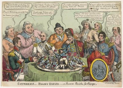 Proveedores- Boney Dishd- un buen bocado para Europa, pub. 1813 de Charles Williams
