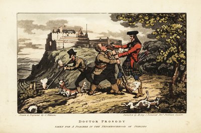 Turistas ingleses cazando en las tierras altas de Escocia de Charles Williams