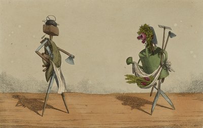 Instrumentos animados, Placa 2, dedicada a los carpinteros y jardineros de Gran Bretaña de Charles Williams