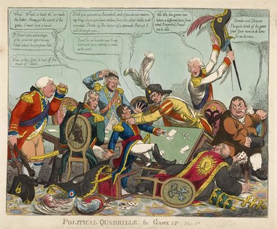 Cuadrilla política -- el juego terminado, pub. 1806 de Charles Williams