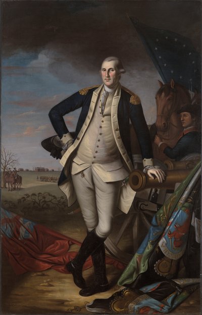 George Washington en la Batalla de Princeton de Charles Willson Peale