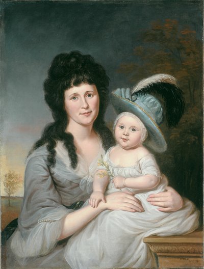 Sra. John Nicholson Hannah Duncan y John Nicholson, Jr. de Charles Willson Peale
