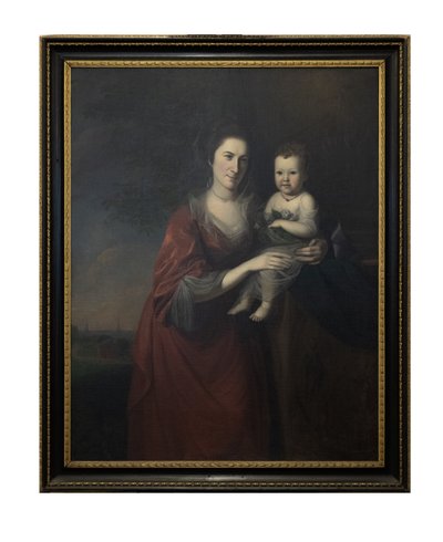 La Sra. Mary Norris Dickinson y su hija de Charles Willson Peale
