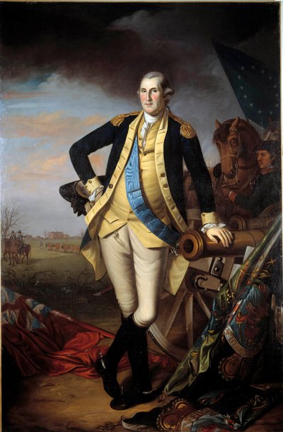 Retrato de George Washington (1732-1799) después de la Batalla de Princeton, 3 de enero de Charles Willson Peale