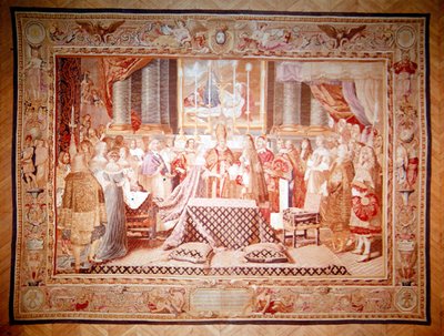 El Matrimonio de Luis XIV y su prima María Teresa de España de Charles after Le Brun