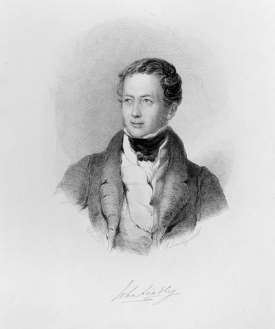 John Lindley, c.1830 (grabado)
S. Lindley, aguafuerte (después de C. Fox) de Charles and George Fox
