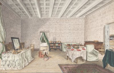 Diseño para interior, ca. 1830 de Charles de Brocktorff