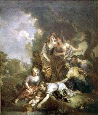 Moisés salvado del agua de Charles de Lafosse
