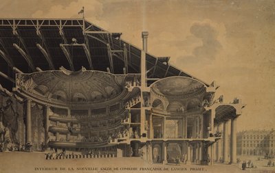 Interior de la nueva Salle de Comedie-Francaise en el Théâtre de l