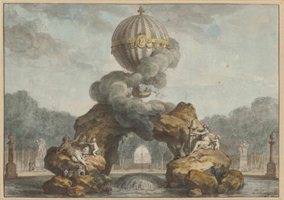 Proyecto de decoración de una fuente con una Charlière, 1783 de Charles de Wailly