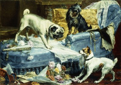 Jugando al Caos, 1894 de Charles van den Eycken