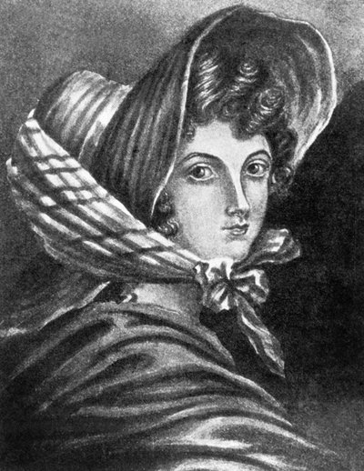 Emily Brontë (grabado) de Charlotte (after) Bronte