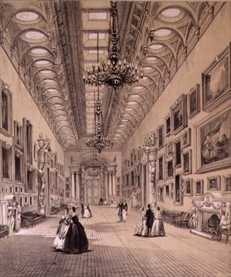 La Galería de Imágenes en el Palacio de Buckingham, c.1880 de Charlotte Campbell