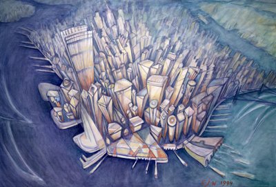 Manhattan desde arriba de Charlotte Johnson Wahl
