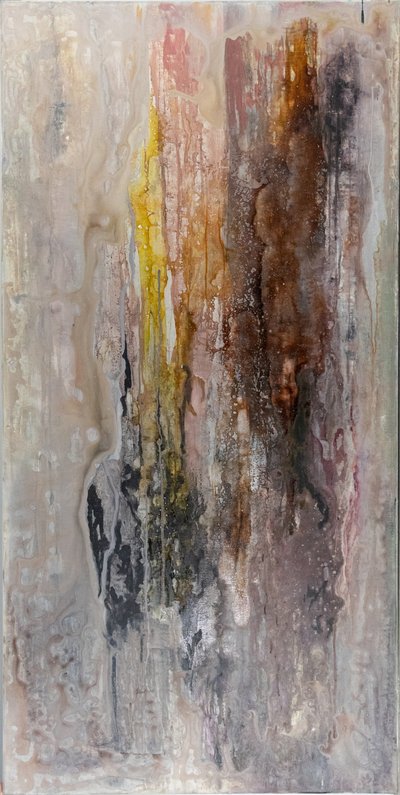 Gotas abstractas en tonos terrosos de Charlotte Olsson