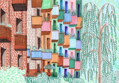 Balcones de Kreuzberg, 2017 de Charlotte Orr