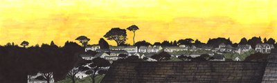 Atardecer sobre la playa de Gylly, 2020 de Charlotte Orr