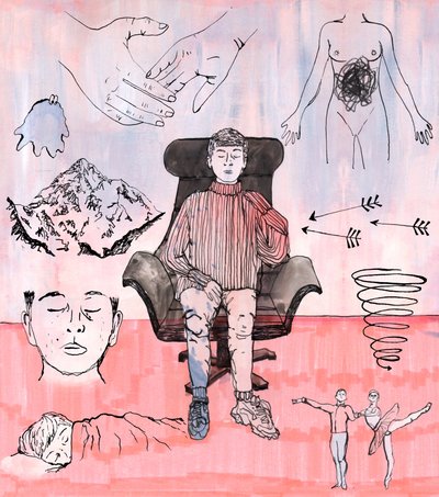 Ilustración de Terapia, 2018 de Charlotte Orr