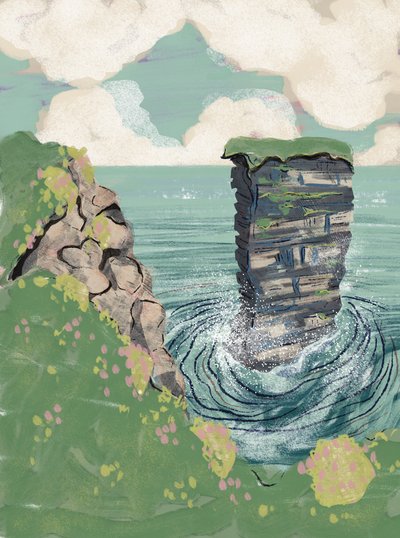 Acantilados costeros y farallones de Charlotte Trudgett