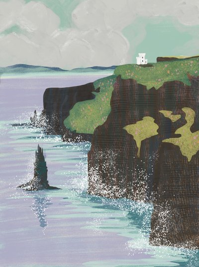 Acantilados costeros irlandeses de Charlotte Trudgett