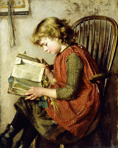 Una joven leyendo de Charlotte Weeks